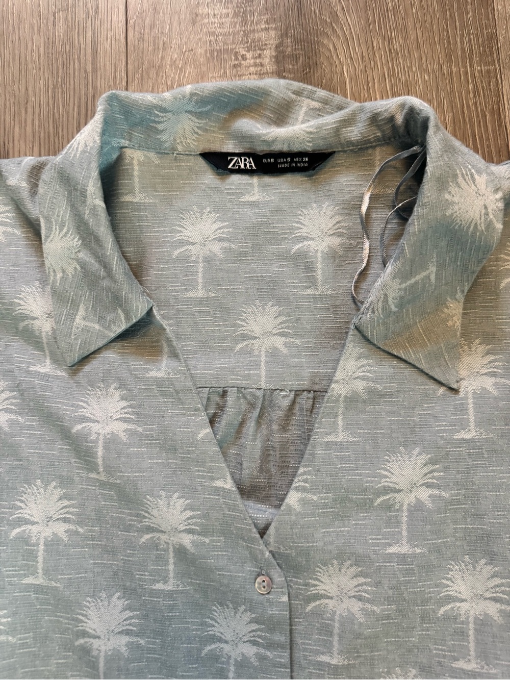 Zara Vacation Vibes Dolman Button Up Top - Picture 4 of 7
